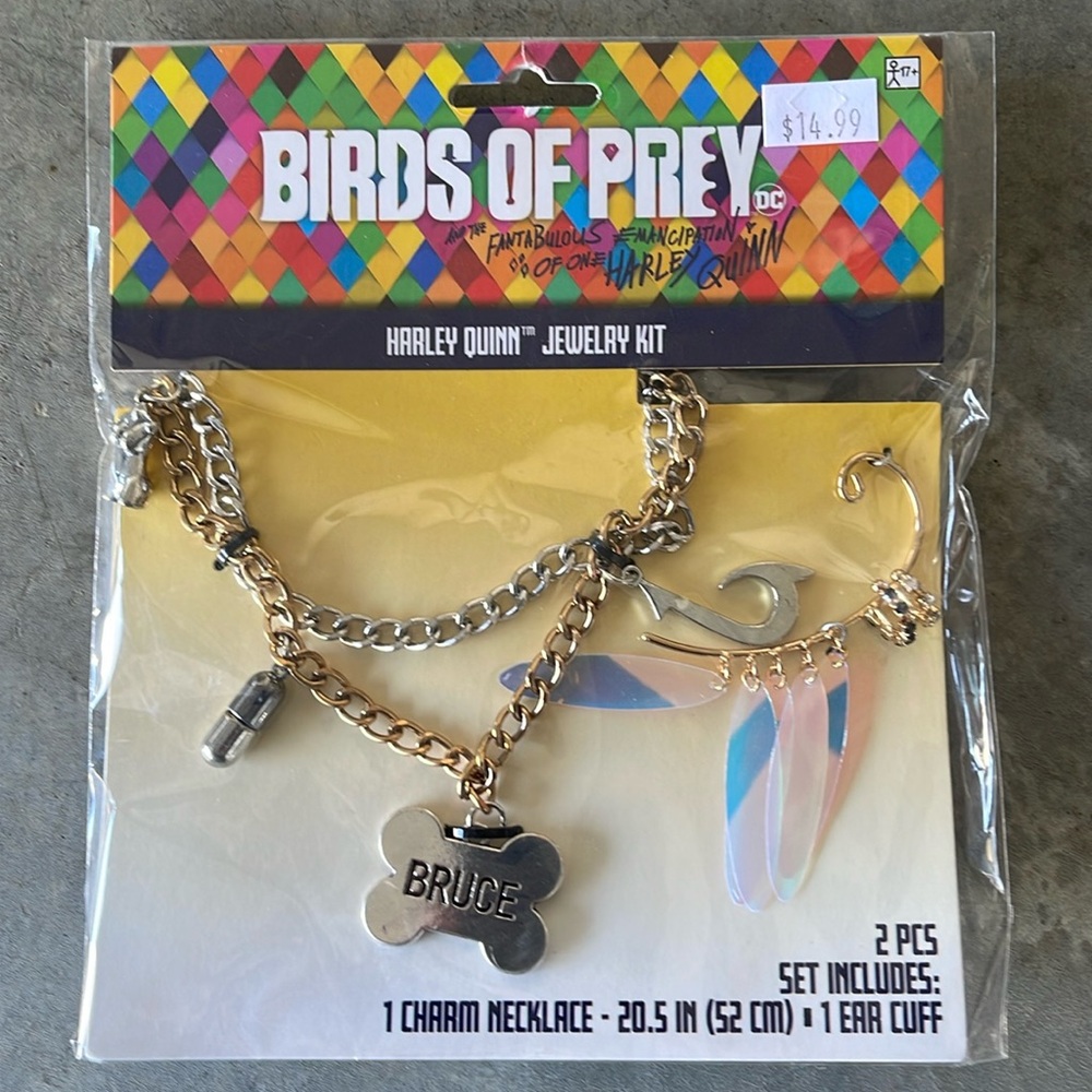Birds Of Prey: Harley Quinn Jewelry Costume Accessory Kit! New!